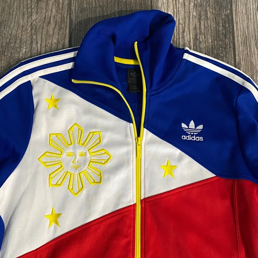 SMALL Men's Addidas Phillipines National Soccer Team Track Jacket (RARE ITEM) - Picture 2 of 9